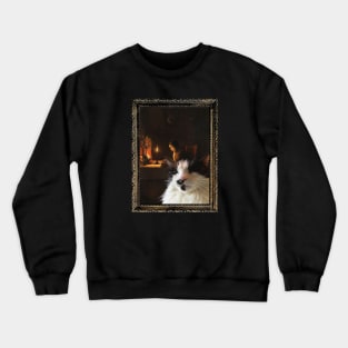 Cat Romantic Painting Crewneck Sweatshirt